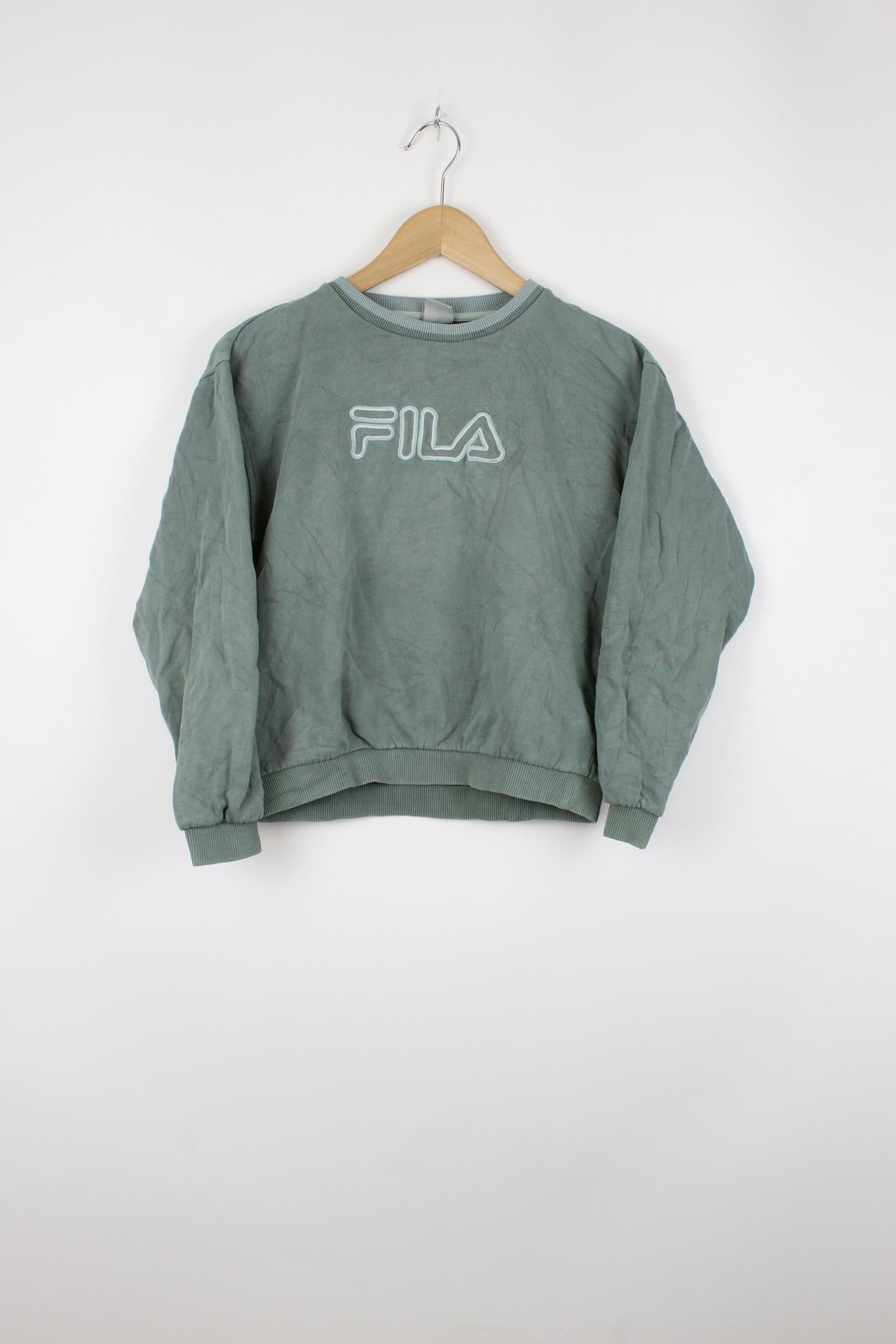 Baby blue fila sweatshirt online