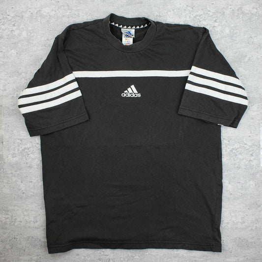 Vintage Adidas Logo T-Shirt Grau - L