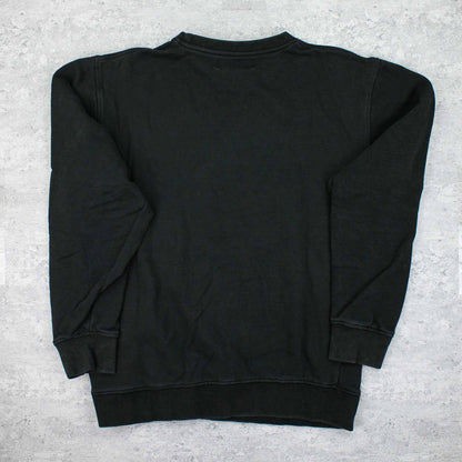 Vintage Kappa Spellout Sweater Schwarz - L