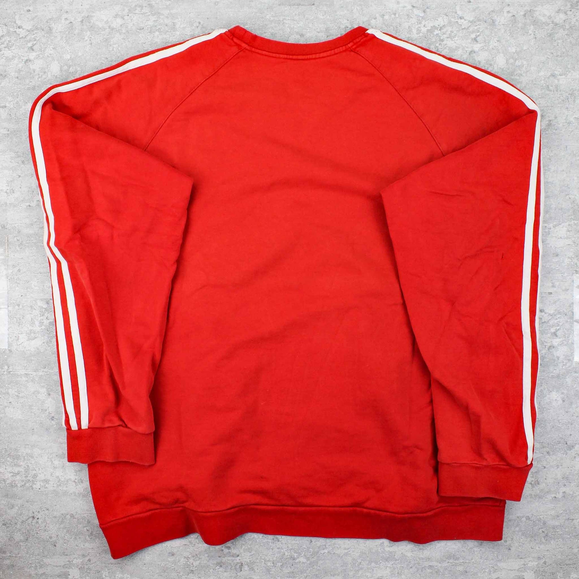 Vintage Adidas Logo Sweater Rot - XL