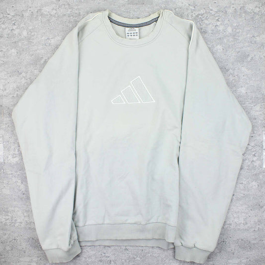 Vintage Adidas Logo Sweater Grau - XL