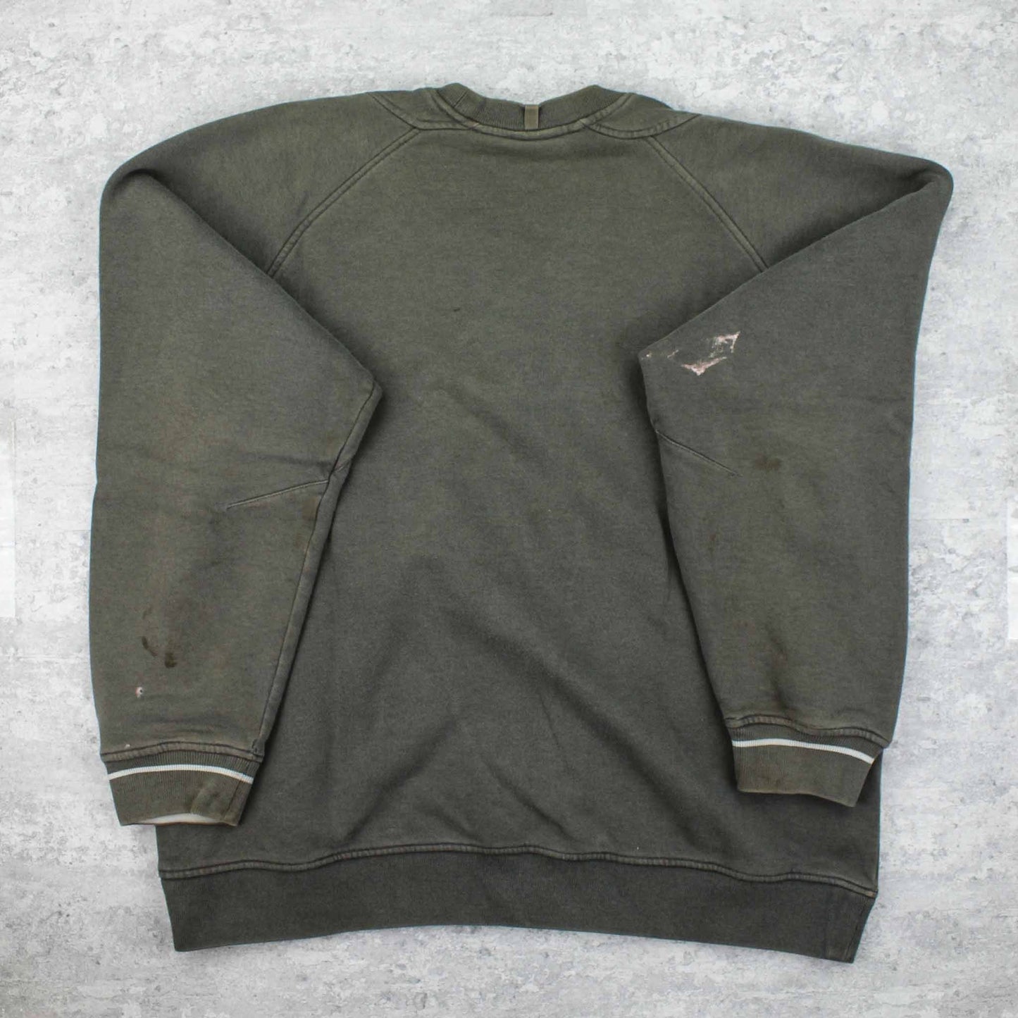 Vintage RARE Adidas Logo Sweater Grau - L