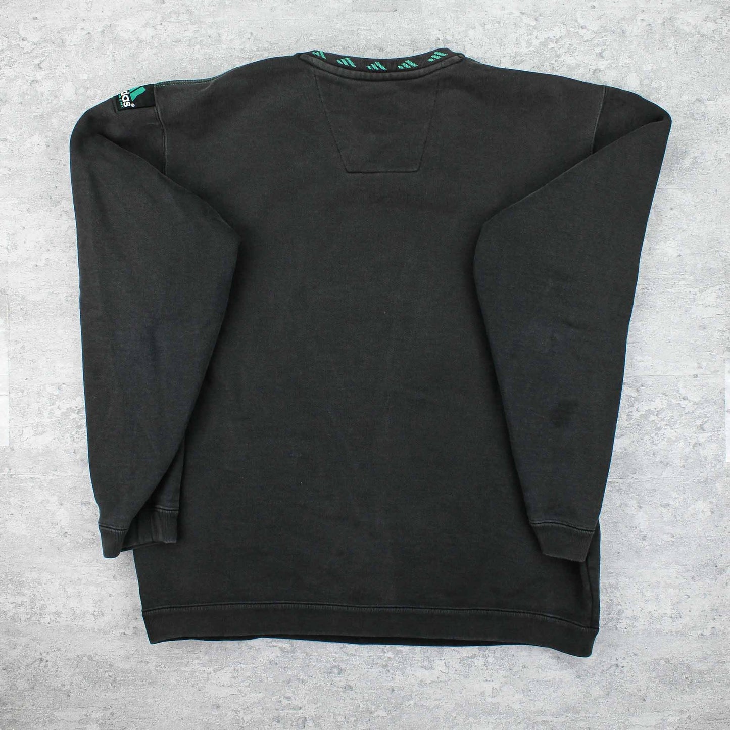 Vintage RARE Adidas EQT Spellout Sweater Schwarz - S