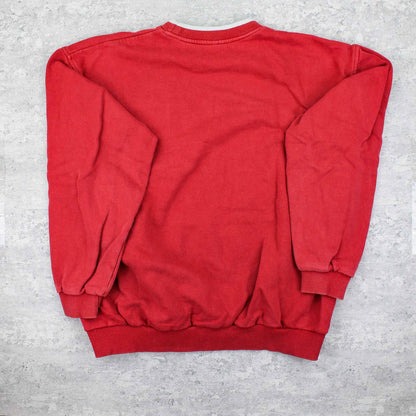 Vintage Fila Logo Sweater Rot - M