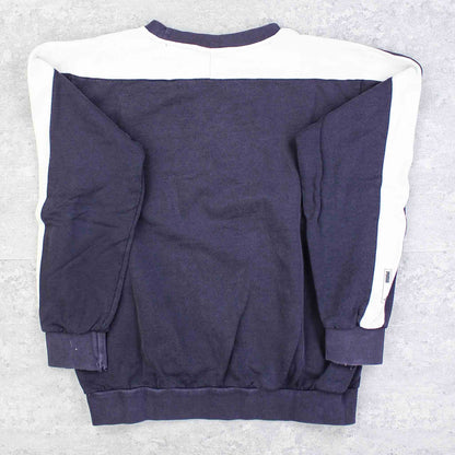 Vintage Puma Logo Sweater Blau - S