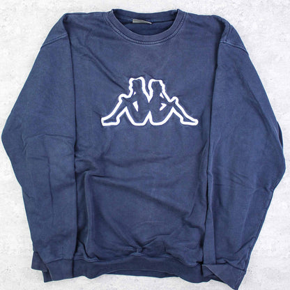 Vintage Kappa Logo Sweater Blau - XXL