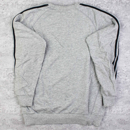 Vintage Adidas Logo Sweater Grau - L