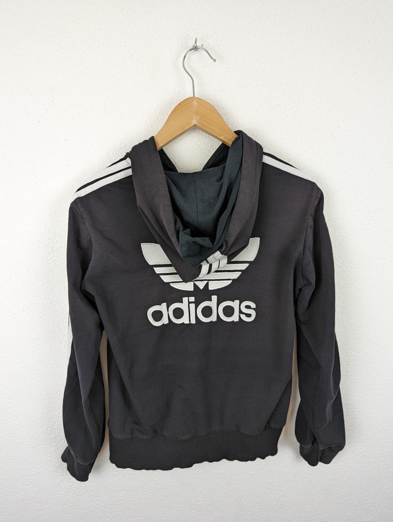 Vintage Adidas Hoodie Grau XS