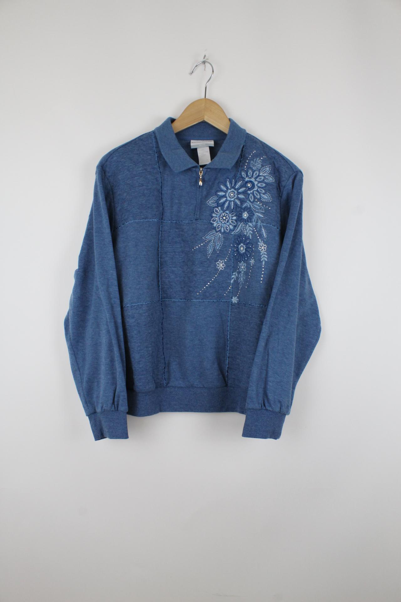 Vintage USA Sweater Blau - M