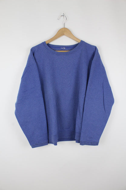 Basic Sweater Blau - L