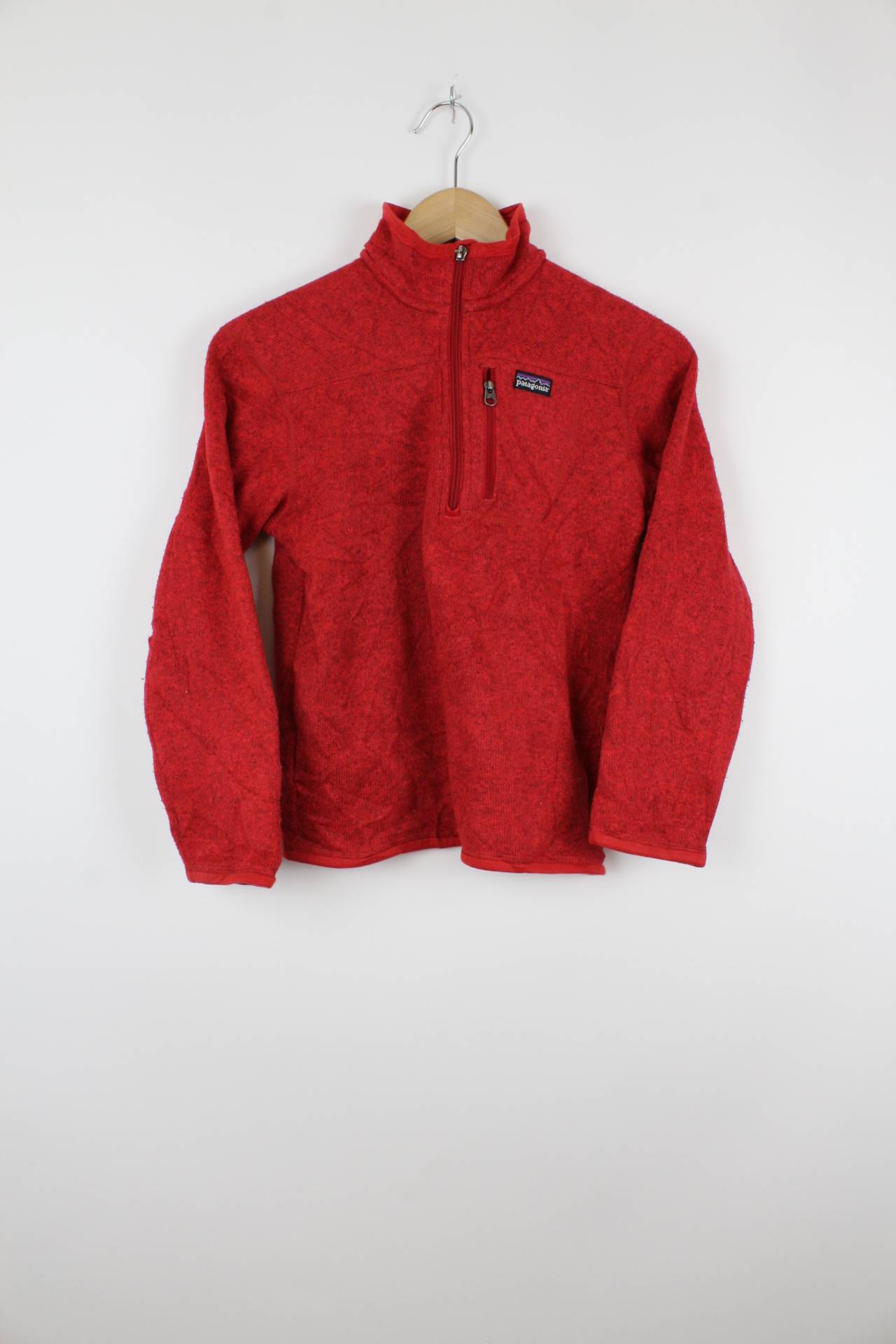 Vintage Patagonia Fleece Sweater Rot - XS