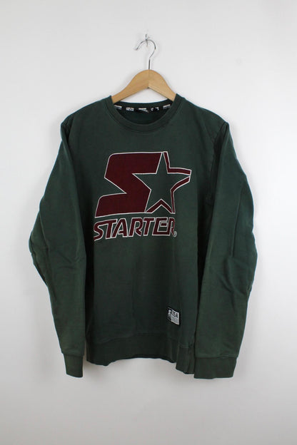 Vintage Starter Sweater Grün - M