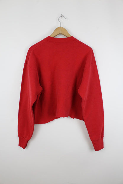 Vintage USA Cropped Sweater Rot - M