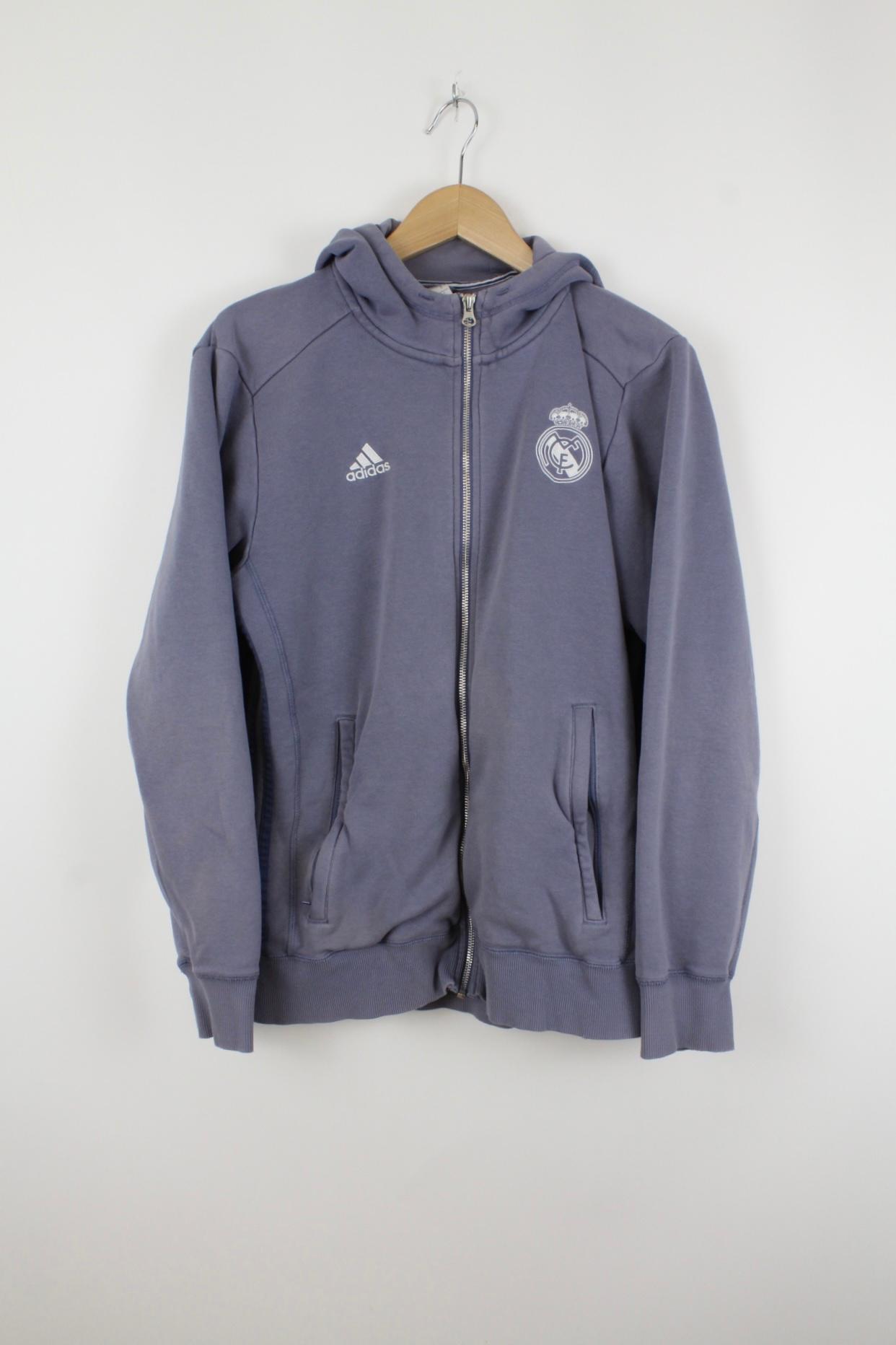 Adidas Real Madrid Hoodie Grau - M