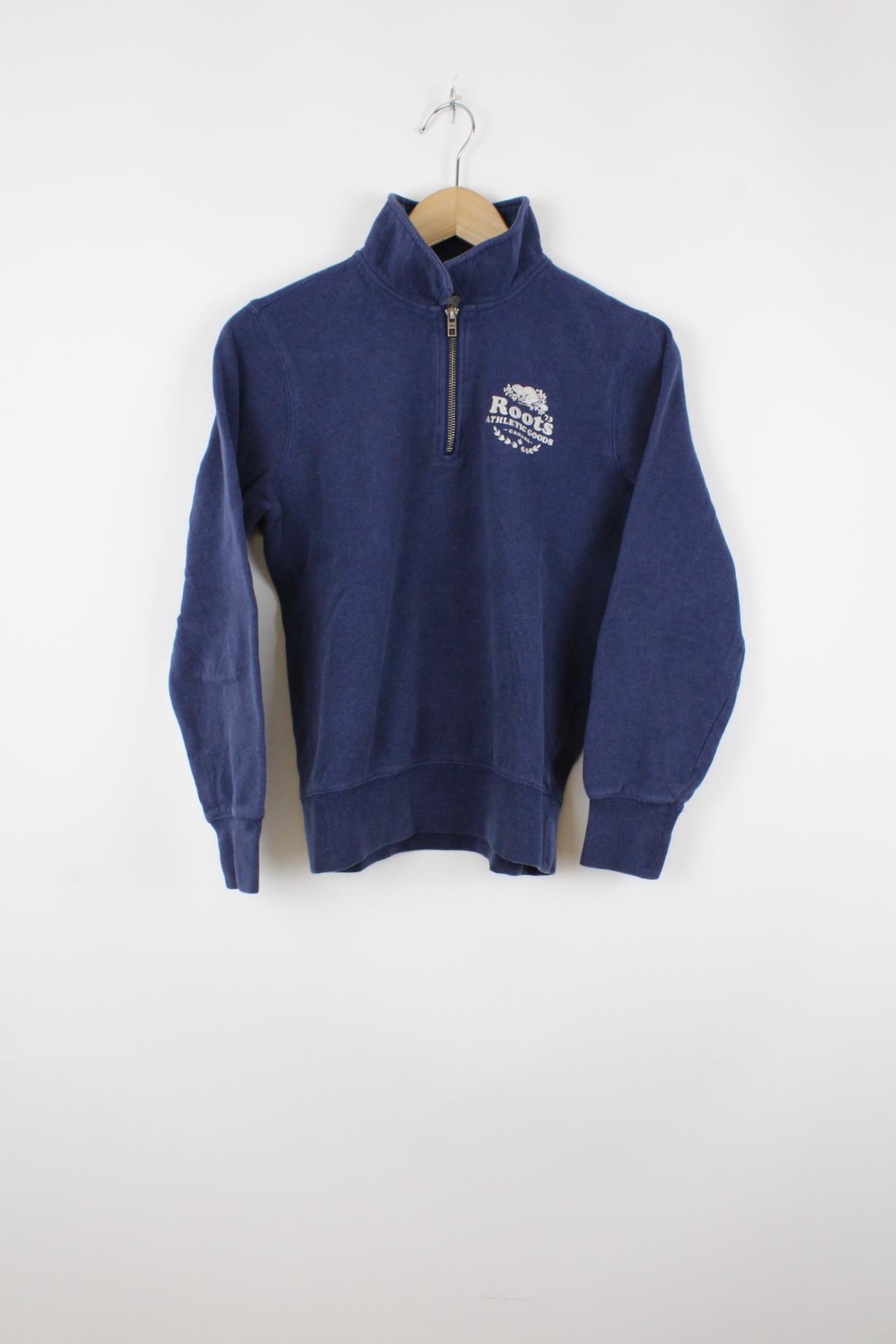 Vintage Roots Zip-Up Sweater Blau - XS