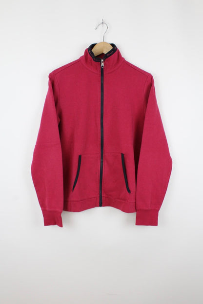 Vintage Champion Zip-Up Sweater Rot - XS