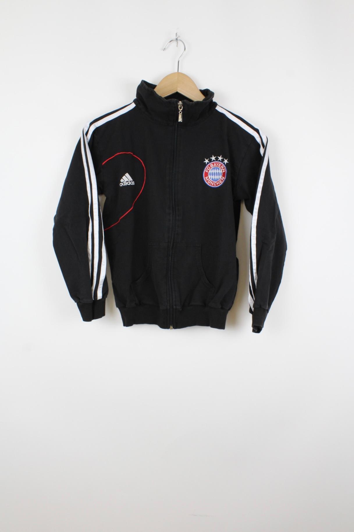 Adidas FC Bayern Zip-Up Sweater Schwarz - XXS