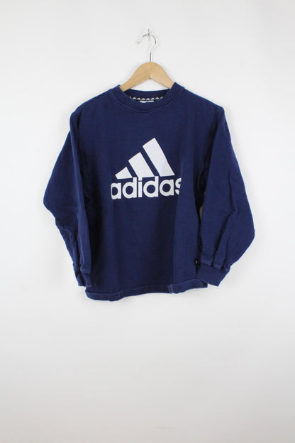 Vintage Adidas Sweater Blau - XS