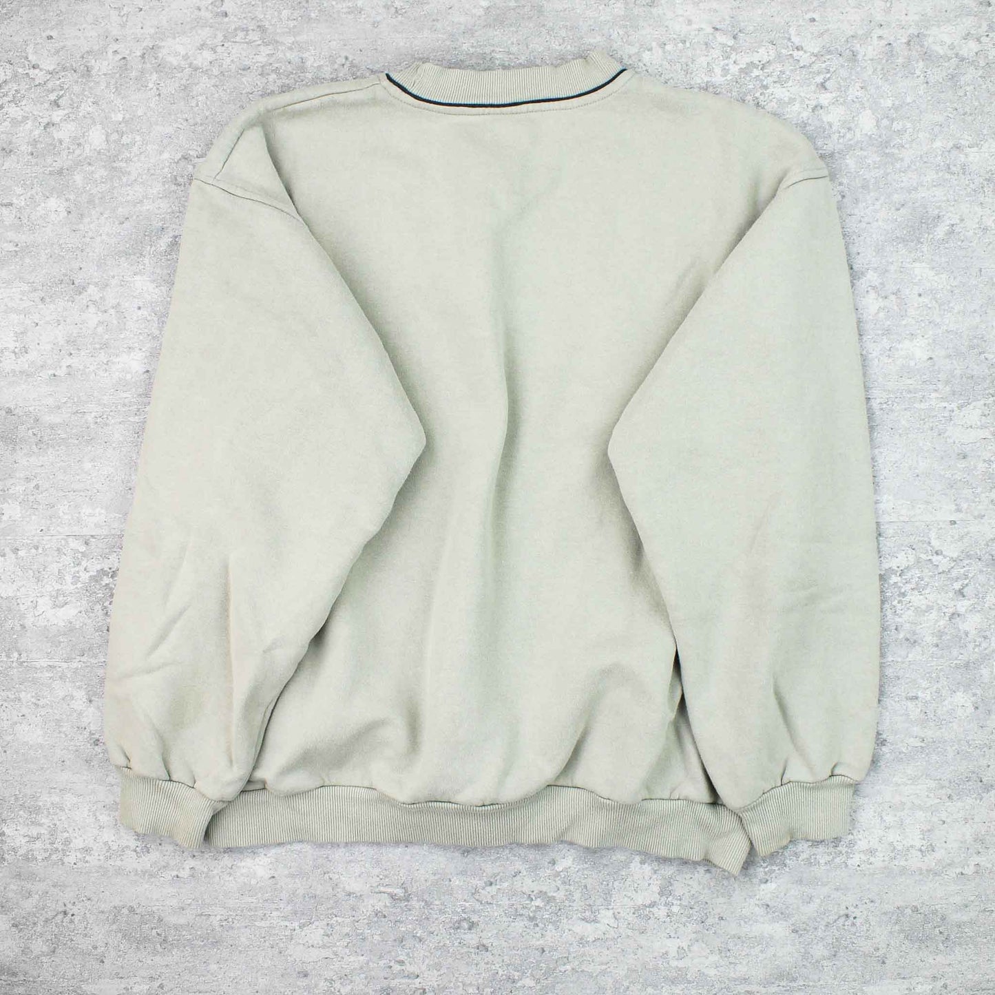 Vintage Fila Spellout Sweater Beige - M