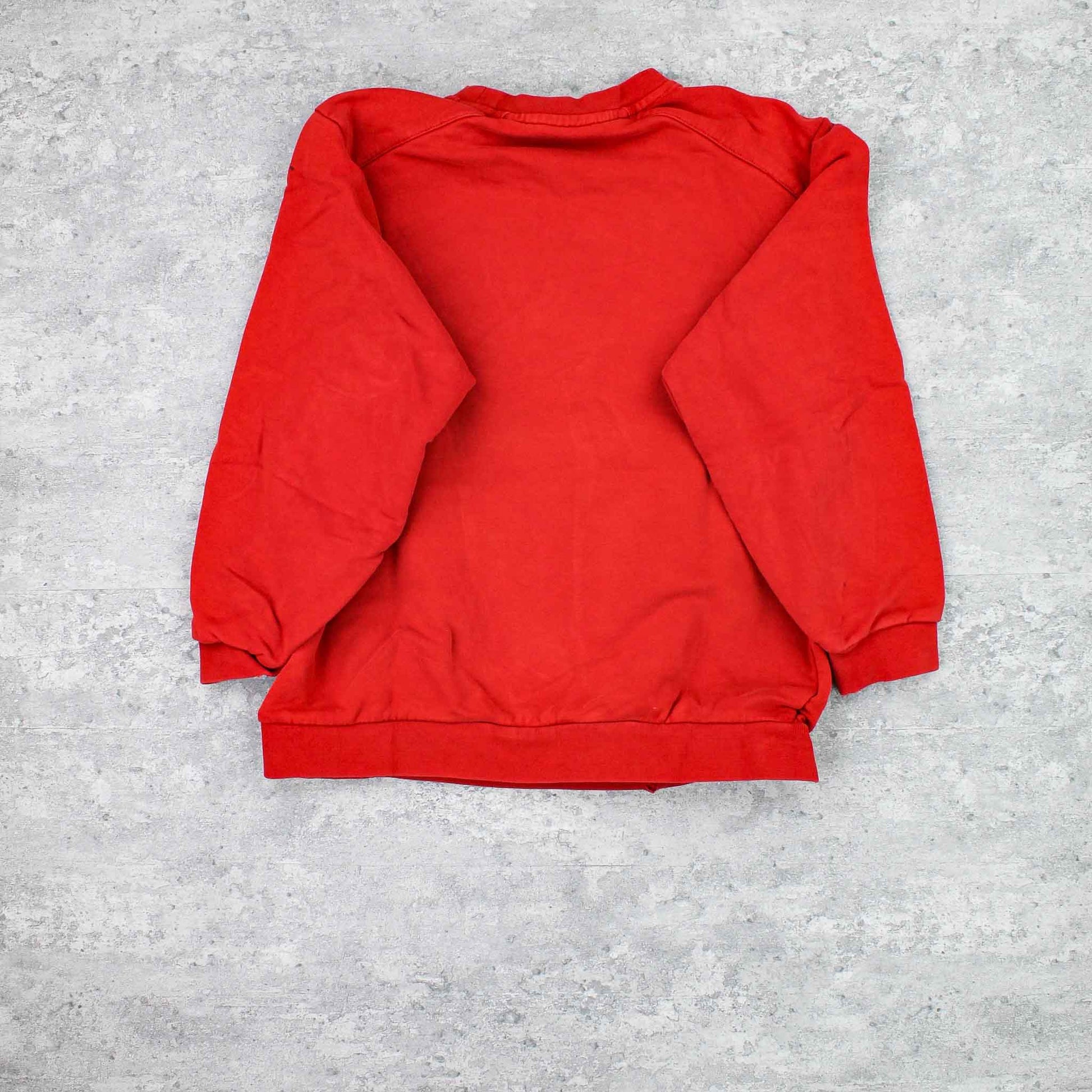 Vintage Adidas Spellout Sweater Rot - XXS