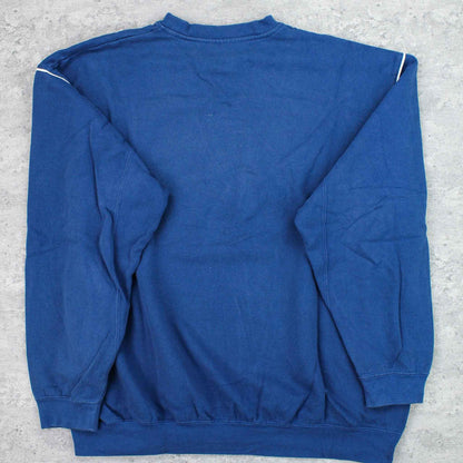 Vintage USA Spellout Sweater Blau - XXL