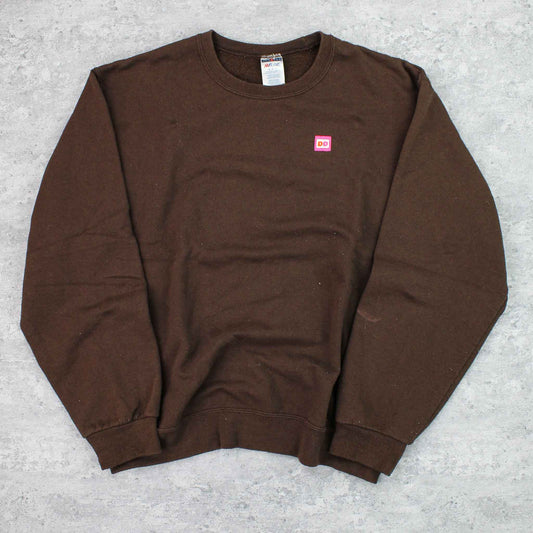 Vintage USA Logo Sweater Braun - M