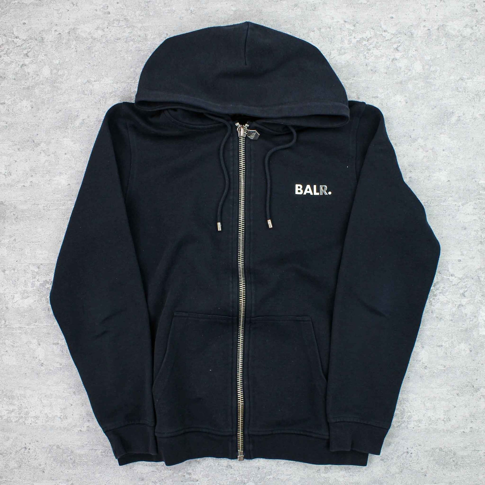 BALR. Zip-Up Logo Hoodie Blau - S