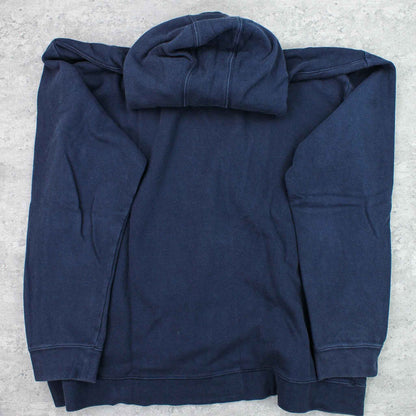 Vintage USA Logo Hoodie Blau - XXL