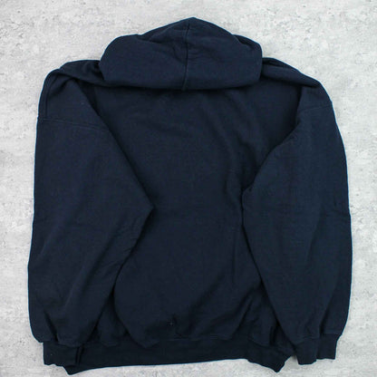 Vintage USA Logo Hoodie Blau - XXL