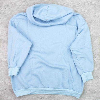 Vintage USA Spellout Hoodie Blau - XL