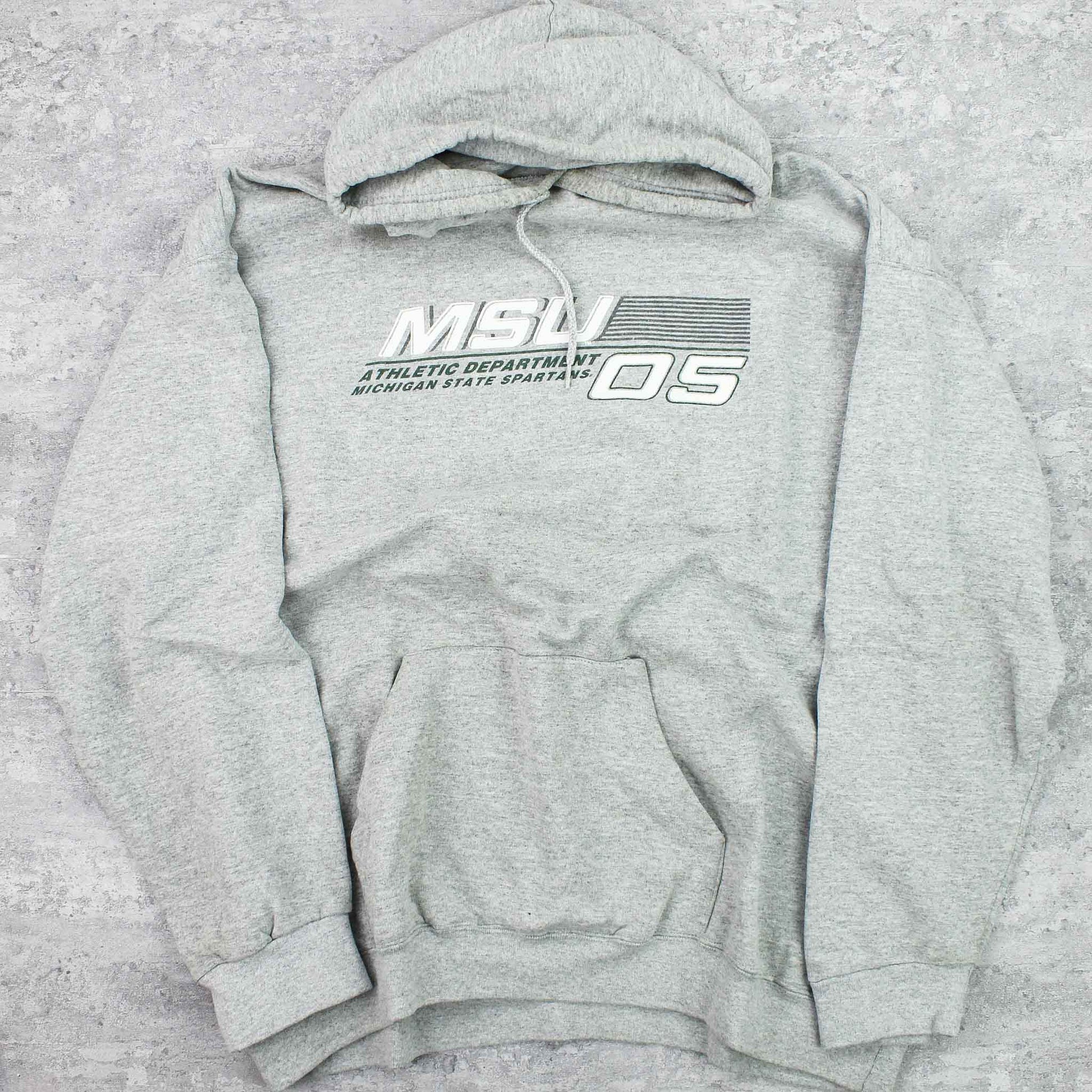 Vintage USA Logo Hoodie Grau - XXL
