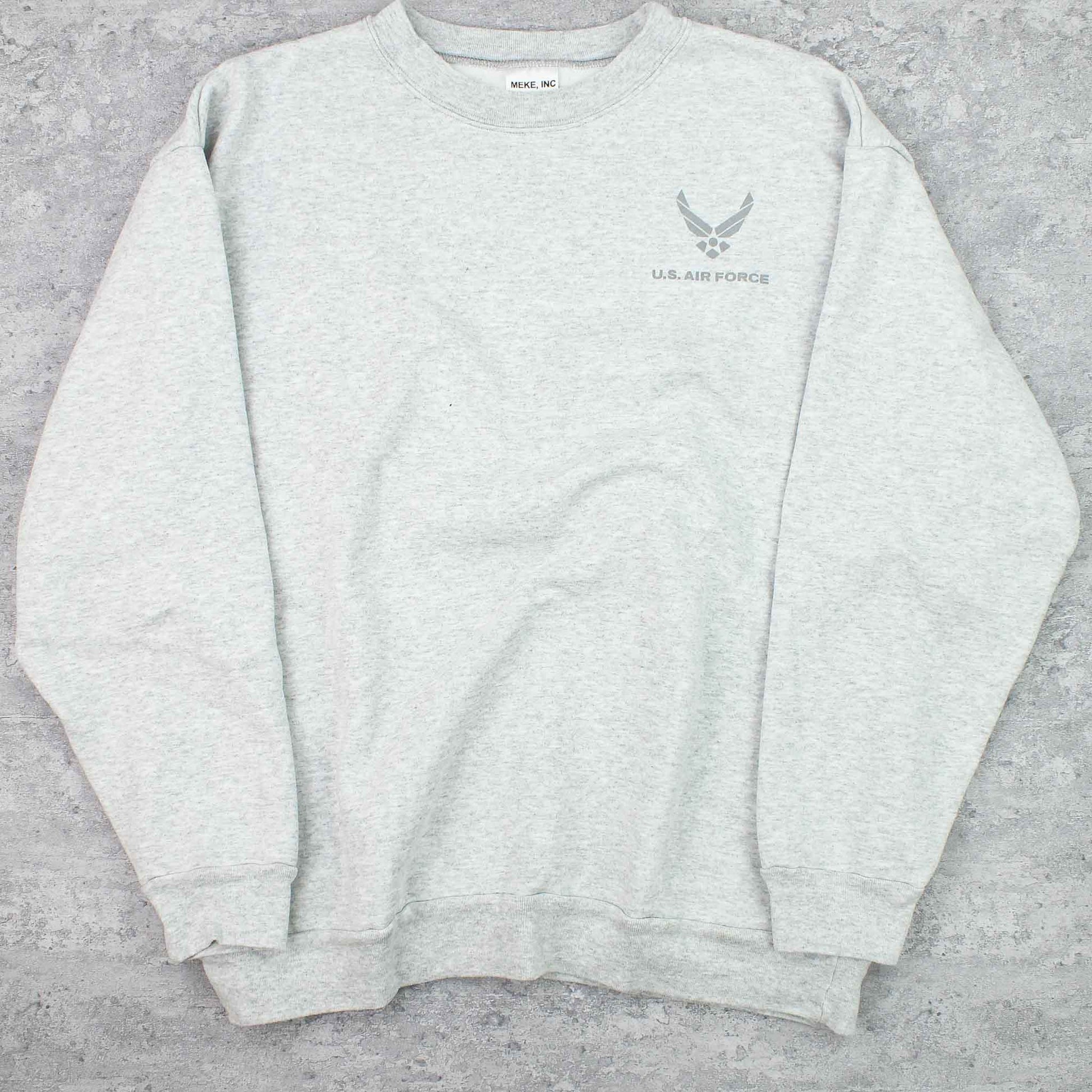 Vintage USA Logo Sweater Grau - L