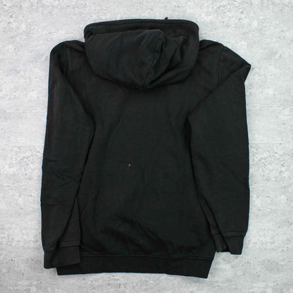 Vintage Champion Spellout Hoodie Schwarz - M