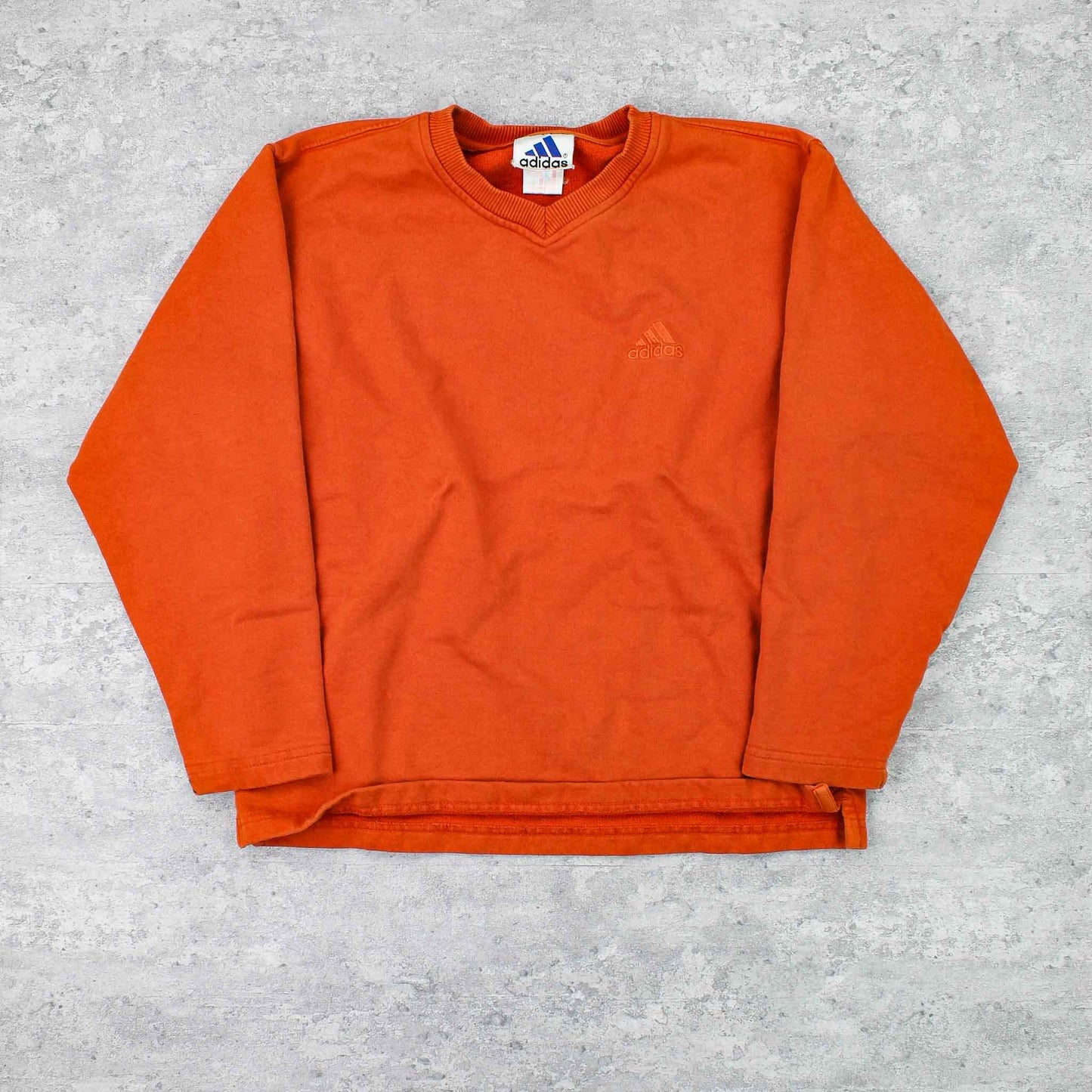 Vintage Adidas Logo Sweater Orange - XS