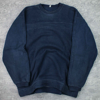 Basic Sweater Blau - XL
