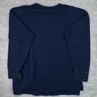 Basic Sweater Blau - XL