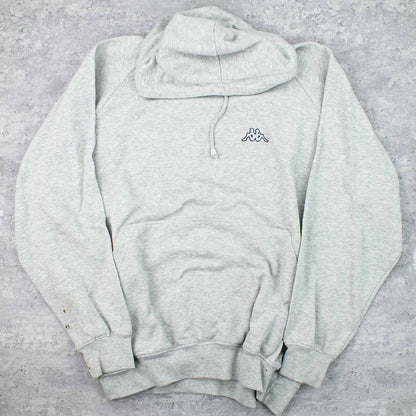 Vintage Kappa Logo Hoodie Grau - XXL