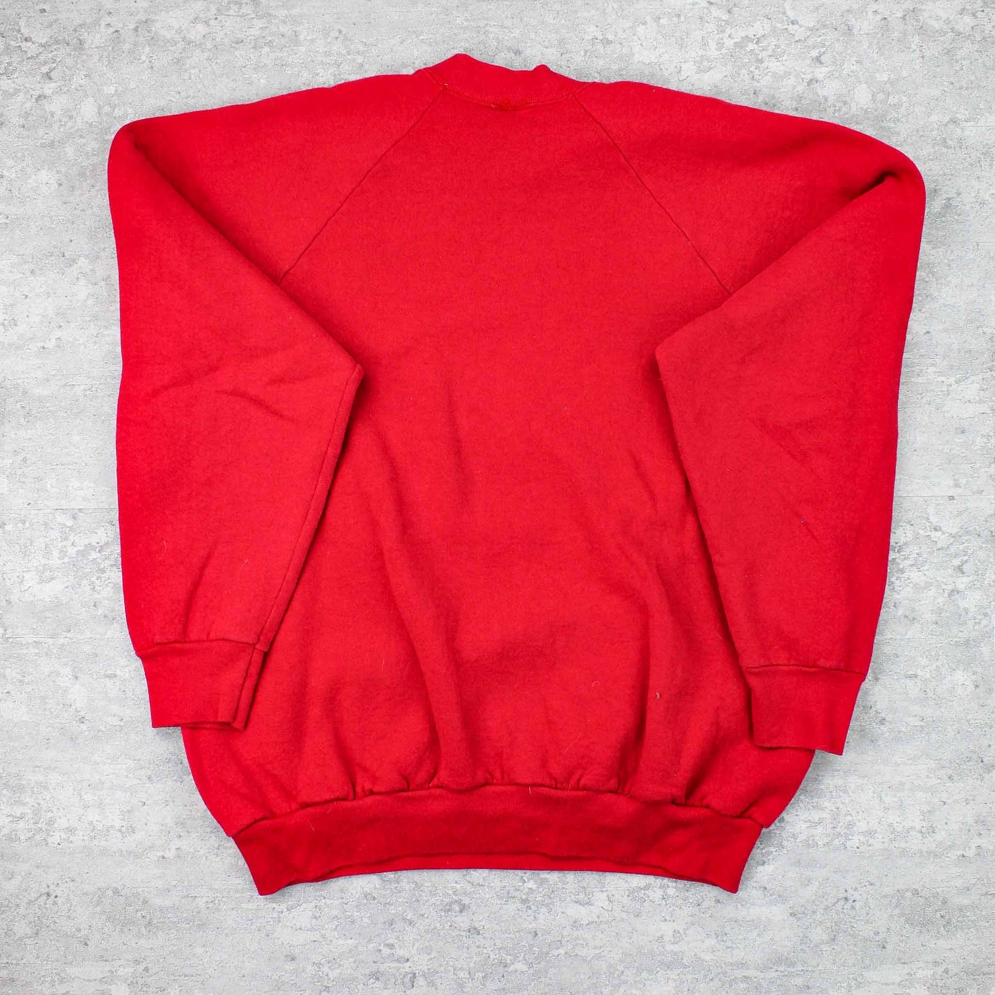Vintage USA Logo Christmas Sweater Rot - M