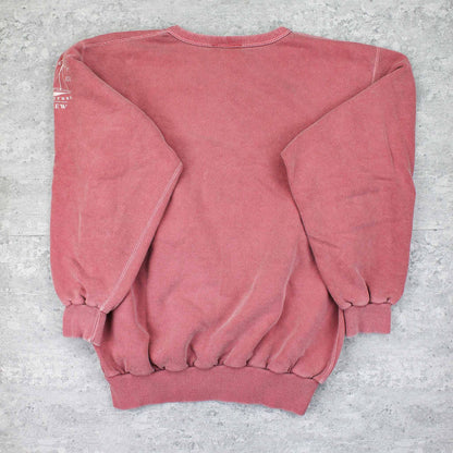 Vintage USA Spellout Sweater Rot - M