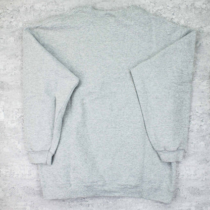 Vintage USA Spellout Sweater Grau - XL