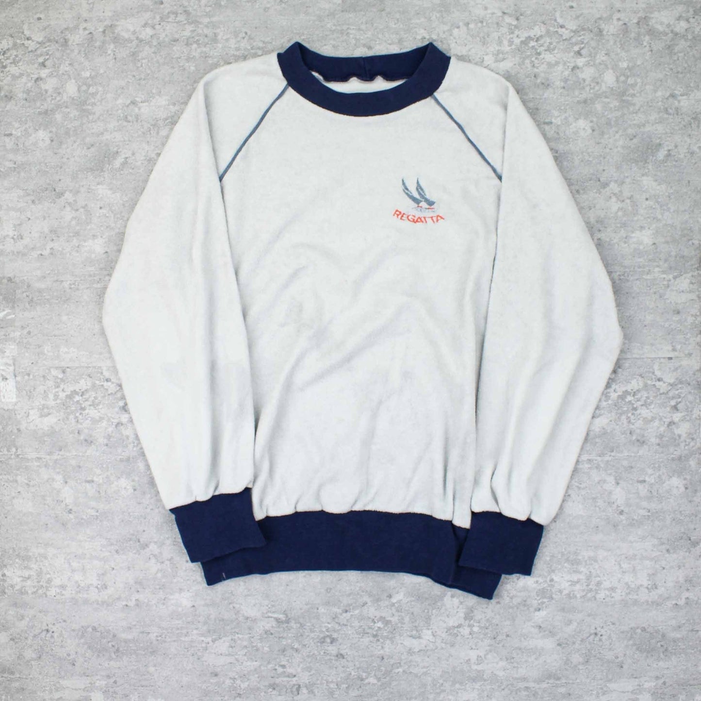 Vintage USA Spellout Sweater Weiß - S