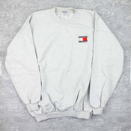 Vintage USA Logo Sweater Grau - L