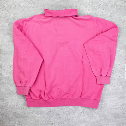 Vintage RARE Lacoste Logo Sweatshirt Rosa - XS