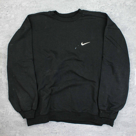 Vintage Nike Logo Sweatshirt Schwarz - M