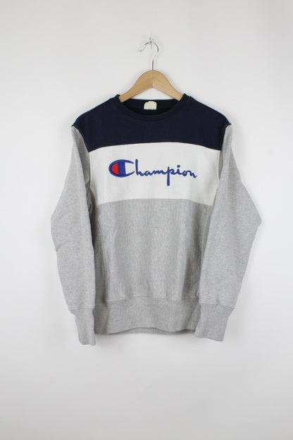 Vintage Champion Sweater Grau - S