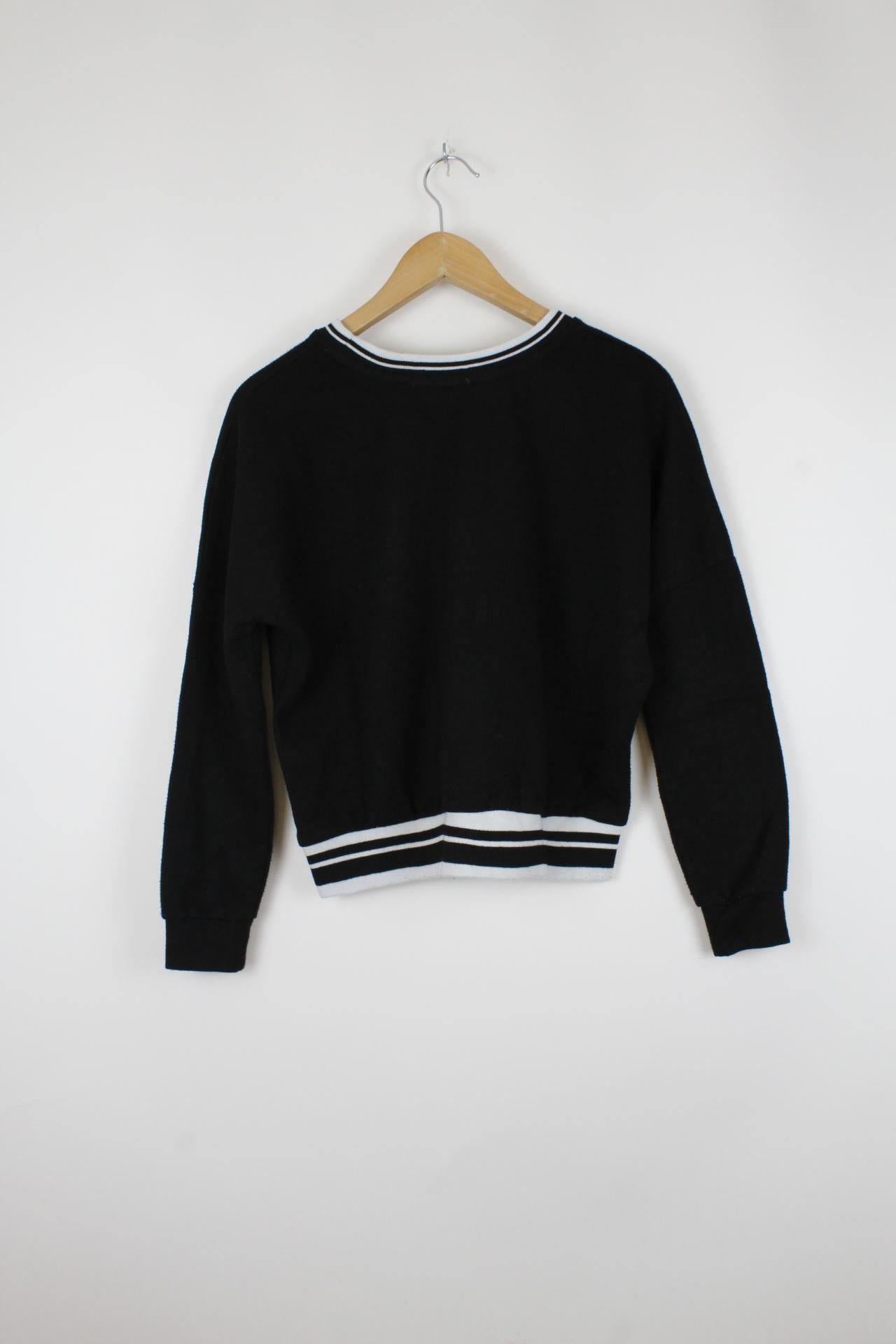 Basic Sweater Schwarz - XS