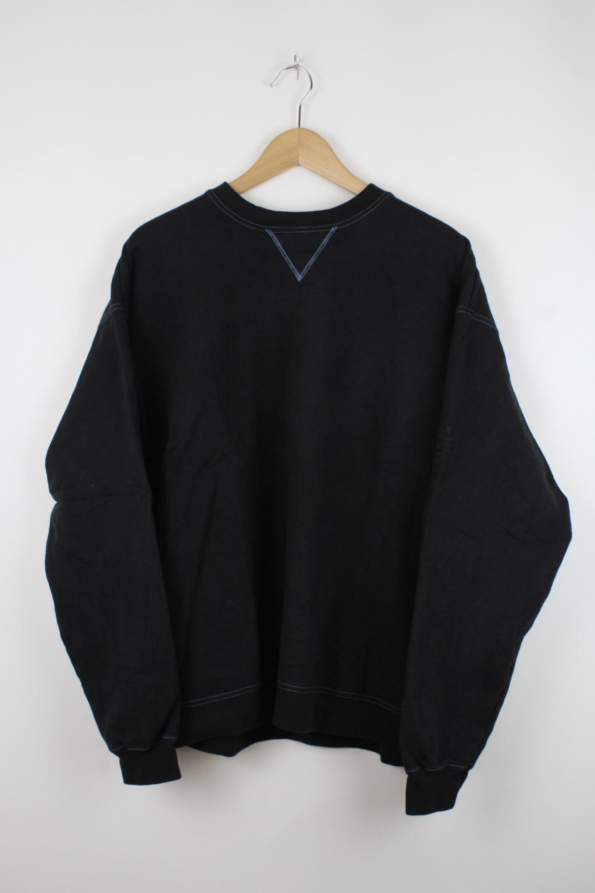 Basic Sweater Schwarz - L