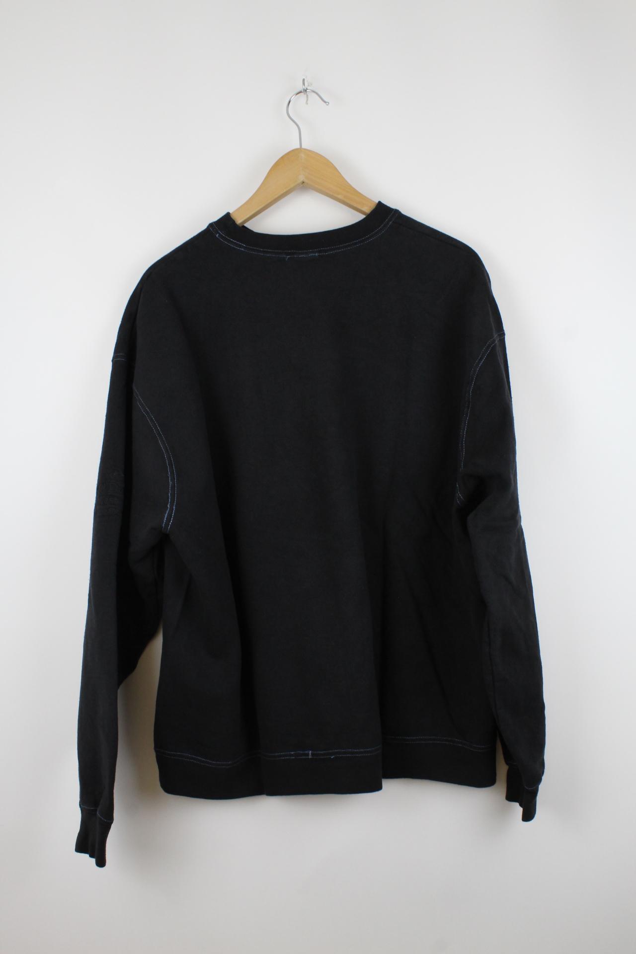 Basic Sweater Schwarz - L