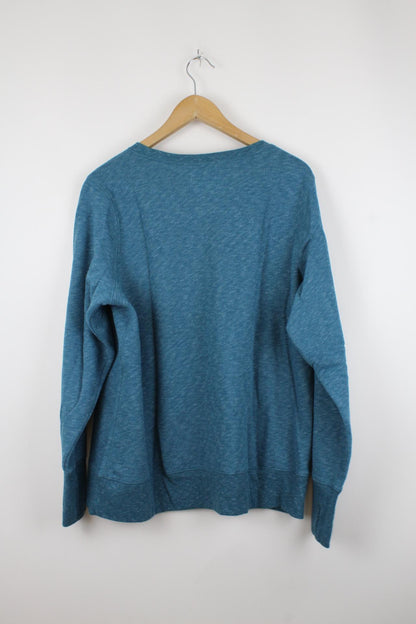 Basic Sweater Blau - L