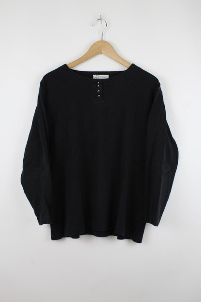 Basic Sweater Schwarz - XS